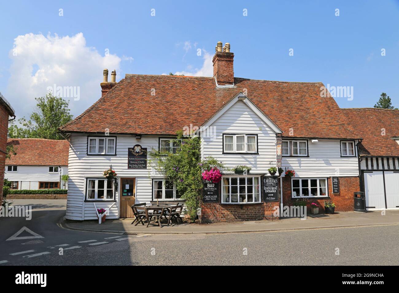 Chequrs Inn, Smarden, Kent, Angleterre, Grande-Bretagne, Royaume-Uni, Europe Banque D'Images