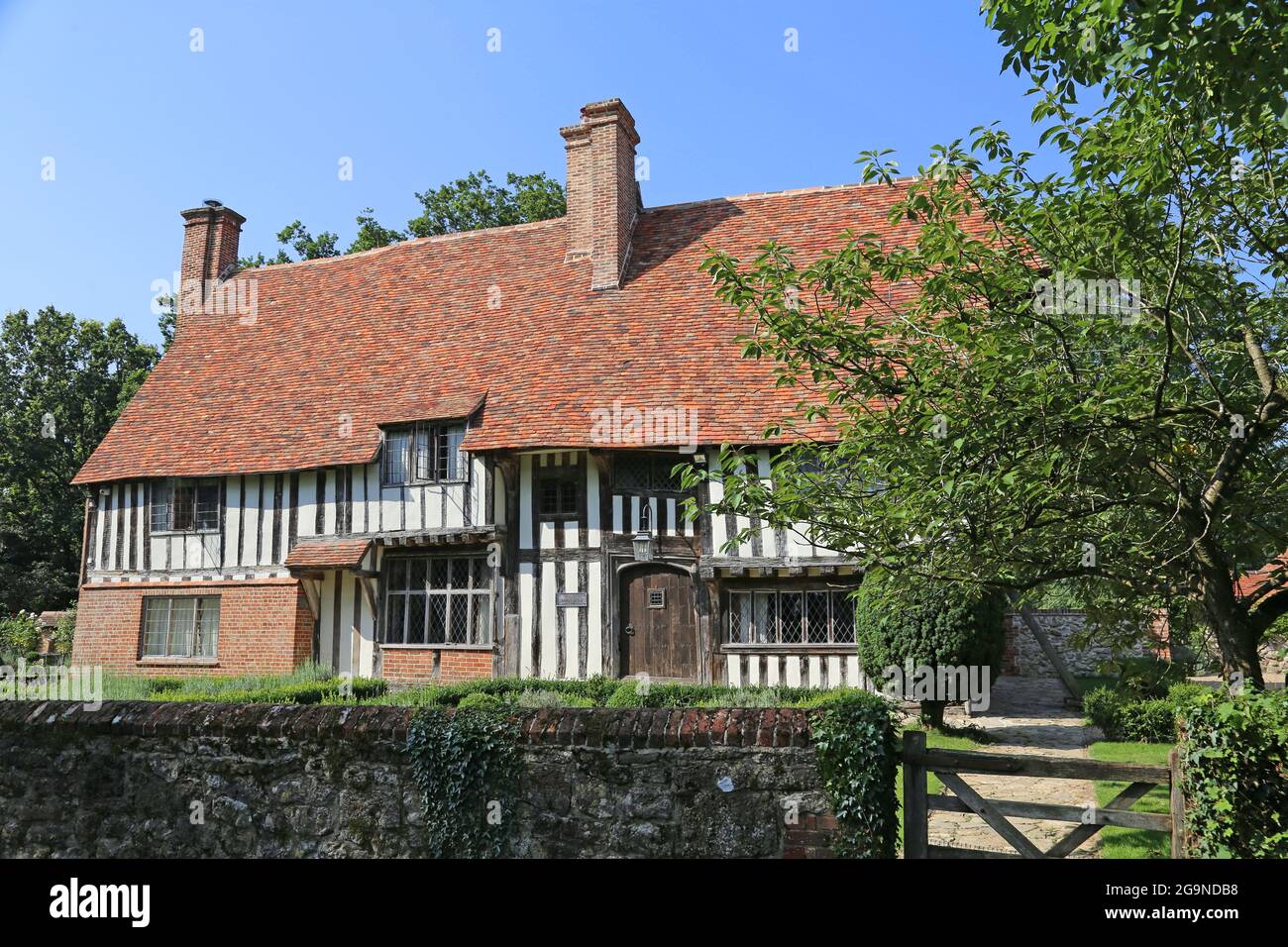 Cloth Hall, Water Lane, Smarden, Kent, Angleterre, Grande-Bretagne, Royaume-Uni, Europe Banque D'Images