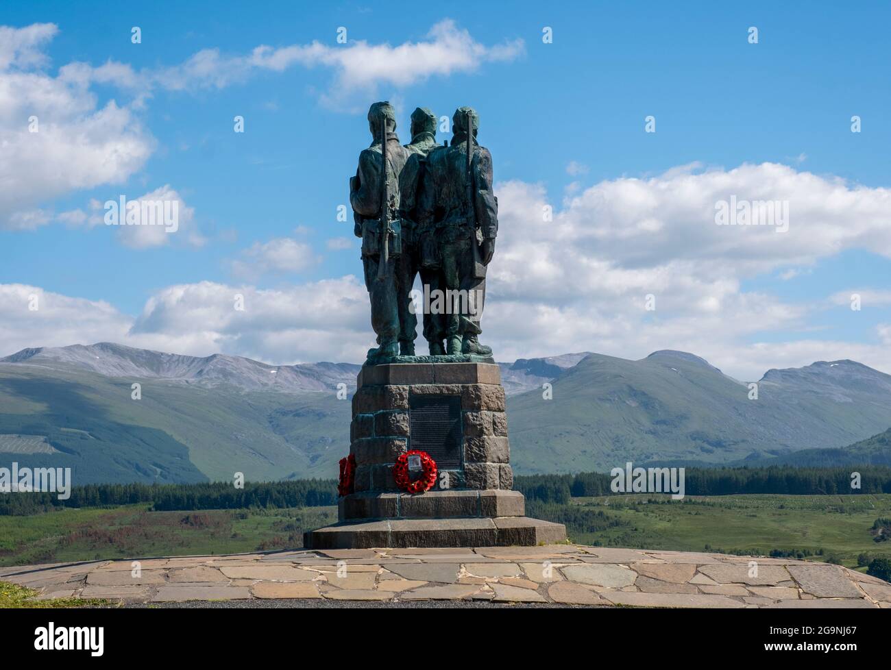Mémorial du Commando, pont Spean, Lochaber, Écosse. Banque D'Images