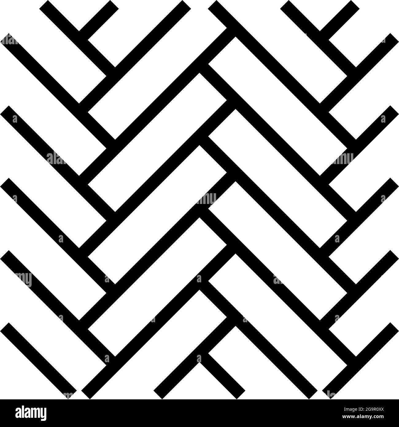 parquet en bois ligne icône illustration vectorielle Illustration de Vecteur