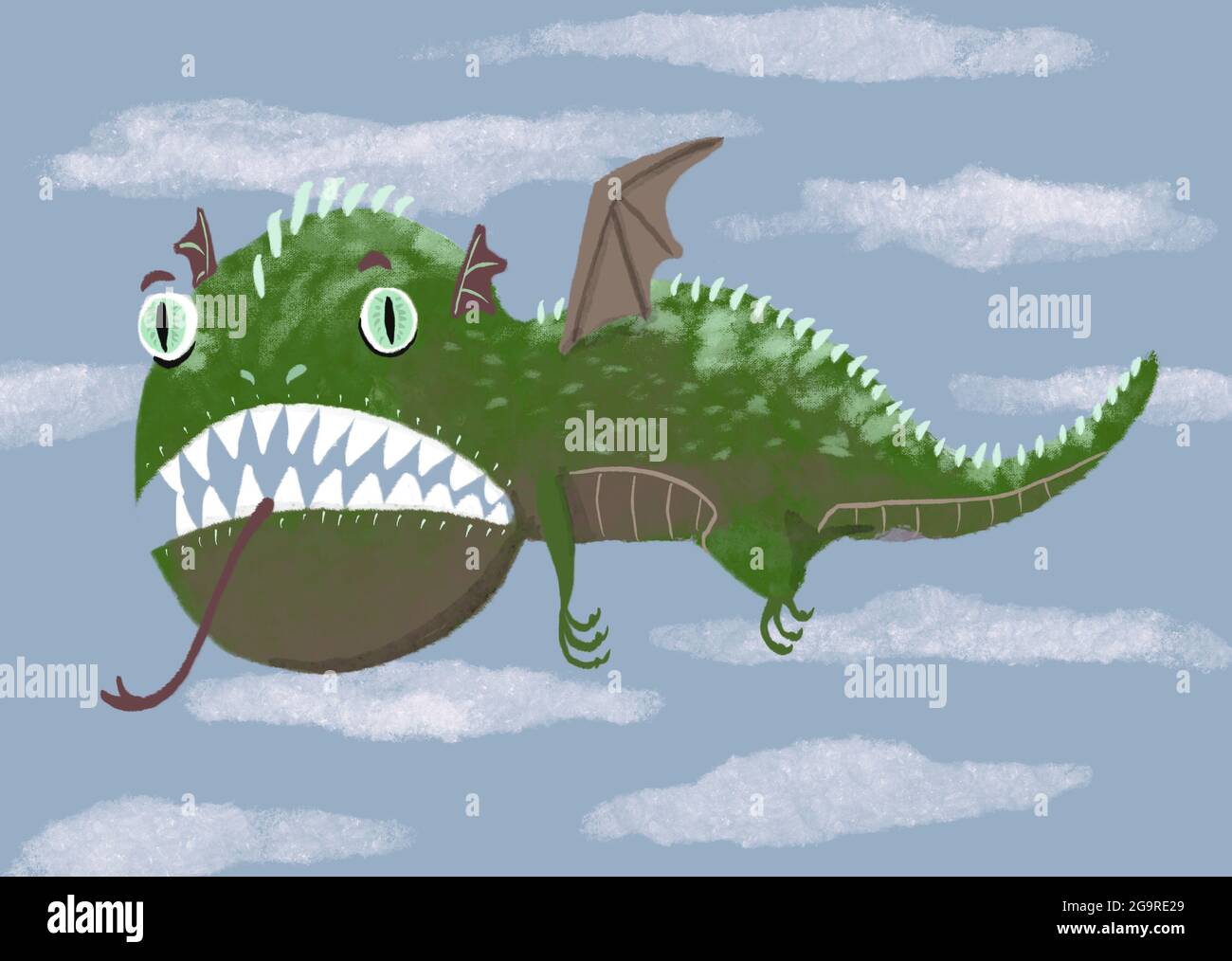 Illustration de dragon Banque D'Images