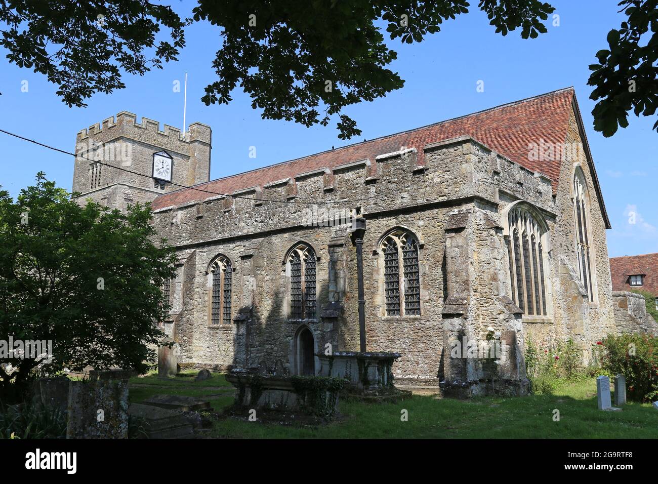 Église Saint-Pierre et Saint-Paul, Church Walk, Headcorn, Kent, Angleterre, Grande-Bretagne, Royaume-Uni, Europe Banque D'Images