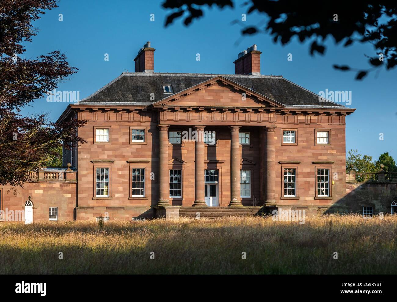 Paxton House est une maison historique à Paxton, dans le Berwickshire, aux frontières écossaises, à quelques kilomètres au sud-ouest de Berwick-upon-Tweed, surplombant la rivière Banque D'Images