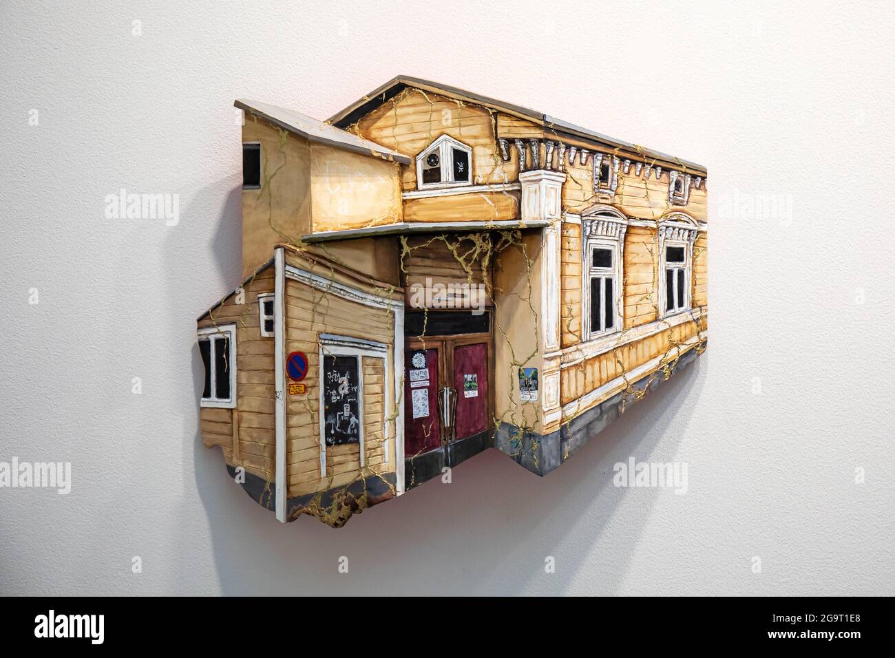 Dynamo (2019). Oeuvre en trois dimensions de Jenni Yppärilä au Musée d'art de Turku à Turku, en Finlande. Banque D'Images