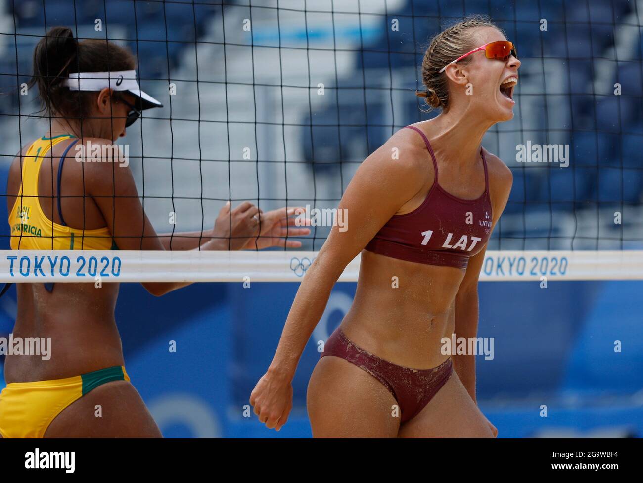 Jeux Olympiques de Tokyo 2020 - Beach Volleyball - femmes - Pool D - Brésil  (Ana Patricia/Rebecca) / Lettonie (Graudina/