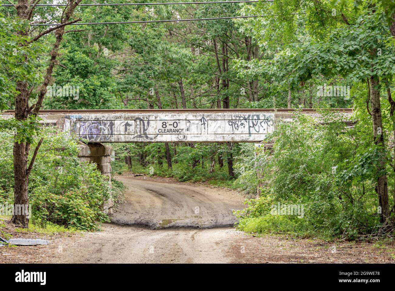 Pont ferroviaire à Wainscott, NY Photo Stock Alamy