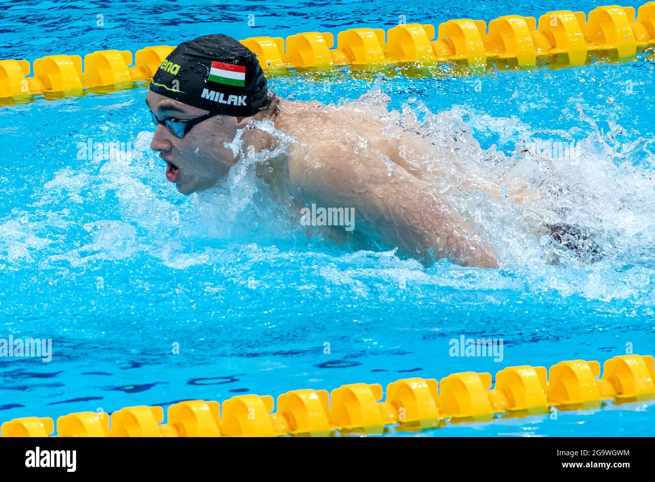 Tokyo, Japon. 28 juillet 2021. TOKYO, JAPON - JUILLET 28: Kristof Milak, de Hongrie, en compétition avec le papillon masculin 200 lors des Jeux Olympiques de Tokyo 2020 au Centre aquatique de Tokyo le 28 juillet 2021 à Tokyo, Japon (photo de Giorgio Scala/Deepbluemedia/Insidefoto) Credit: Insidefsrl/Alay Live News Banque D'Images