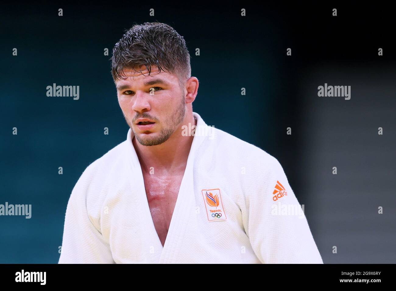 TOKYO, 28-07-2021, Nippon Budokan, Jeux Olympiques de Tokyo 2020, Judo -90kg hommes. Noel van ’t end pendant le jeu. (Photo de Pro Shots/Sipa USA) *** droits mondiaux sauf Autriche et pays-Bas *** Banque D'Images