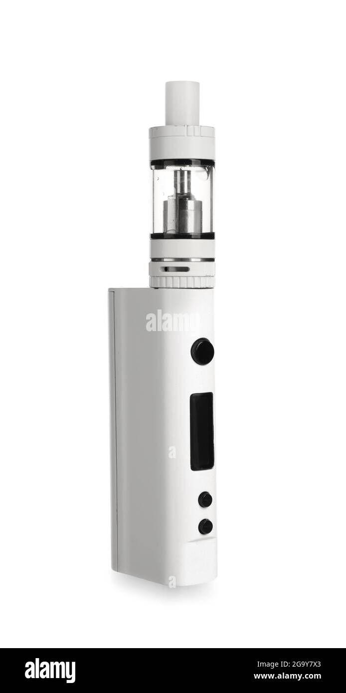 VAPE mod sur fond blanc Banque D'Images