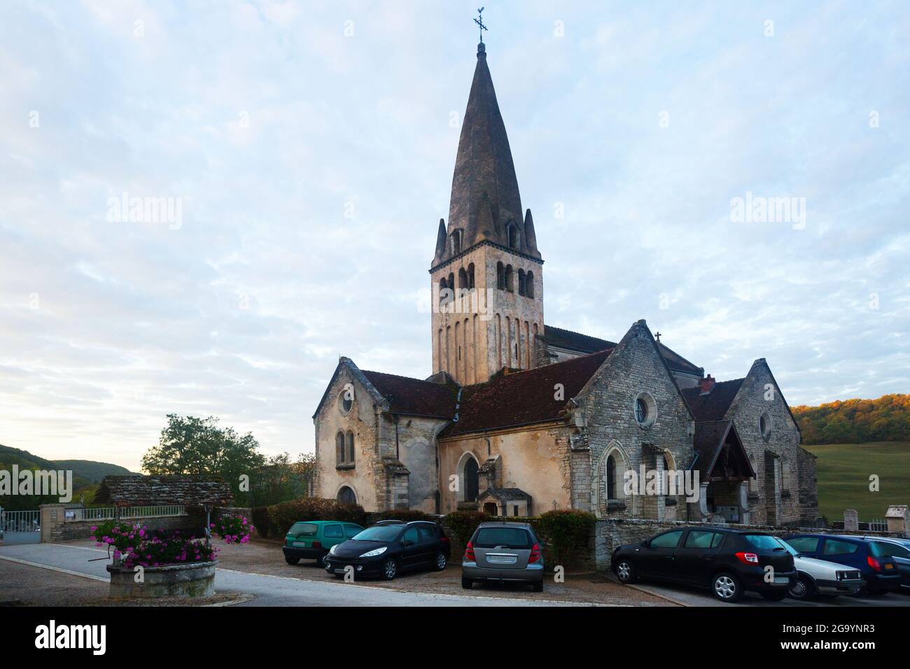 Ancienne église de Bligny-sur-Ouche, France Banque D'Images