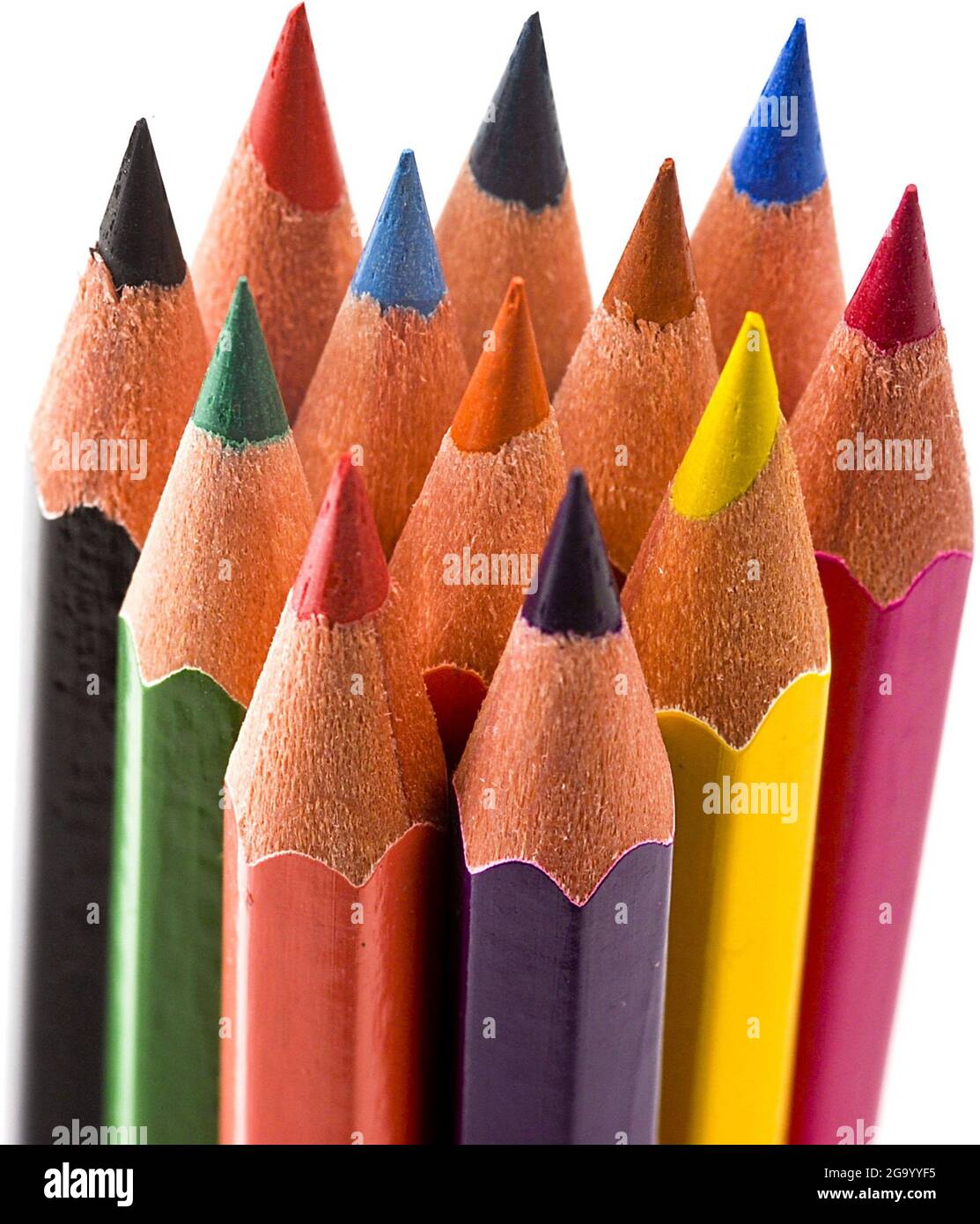 crayon de couleur, découpe Banque D'Images