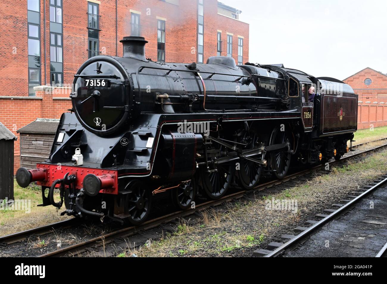 Locomotive à vapeur BR Standard classe 5 73156 Banque D'Images