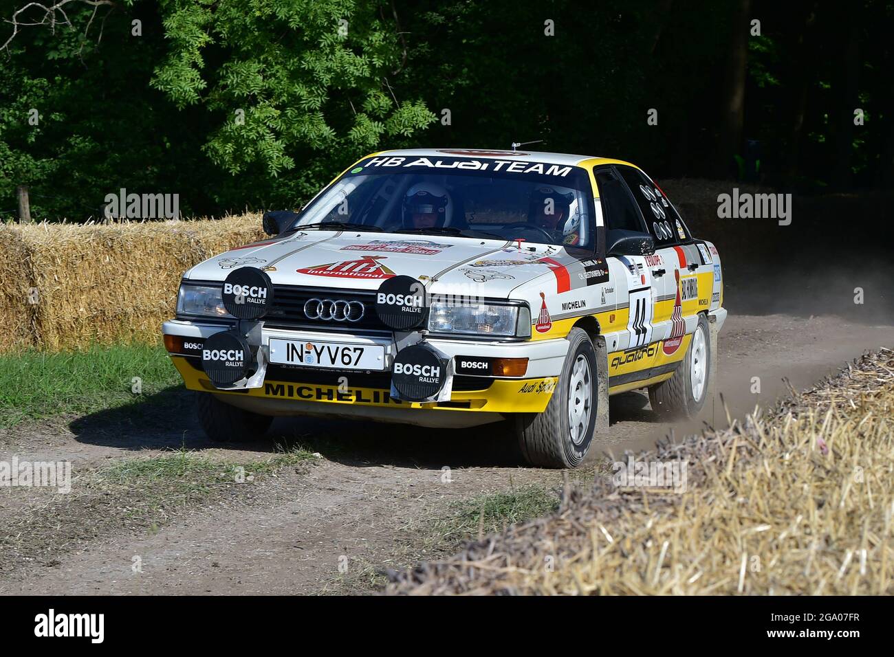 Adam Marsden, Audi 200 Quattro réplique, Giants of Modern Rally, Forest Rally Stage, The Maestros - Motorsport's Great All-coopers, Goodwood Festival Banque D'Images