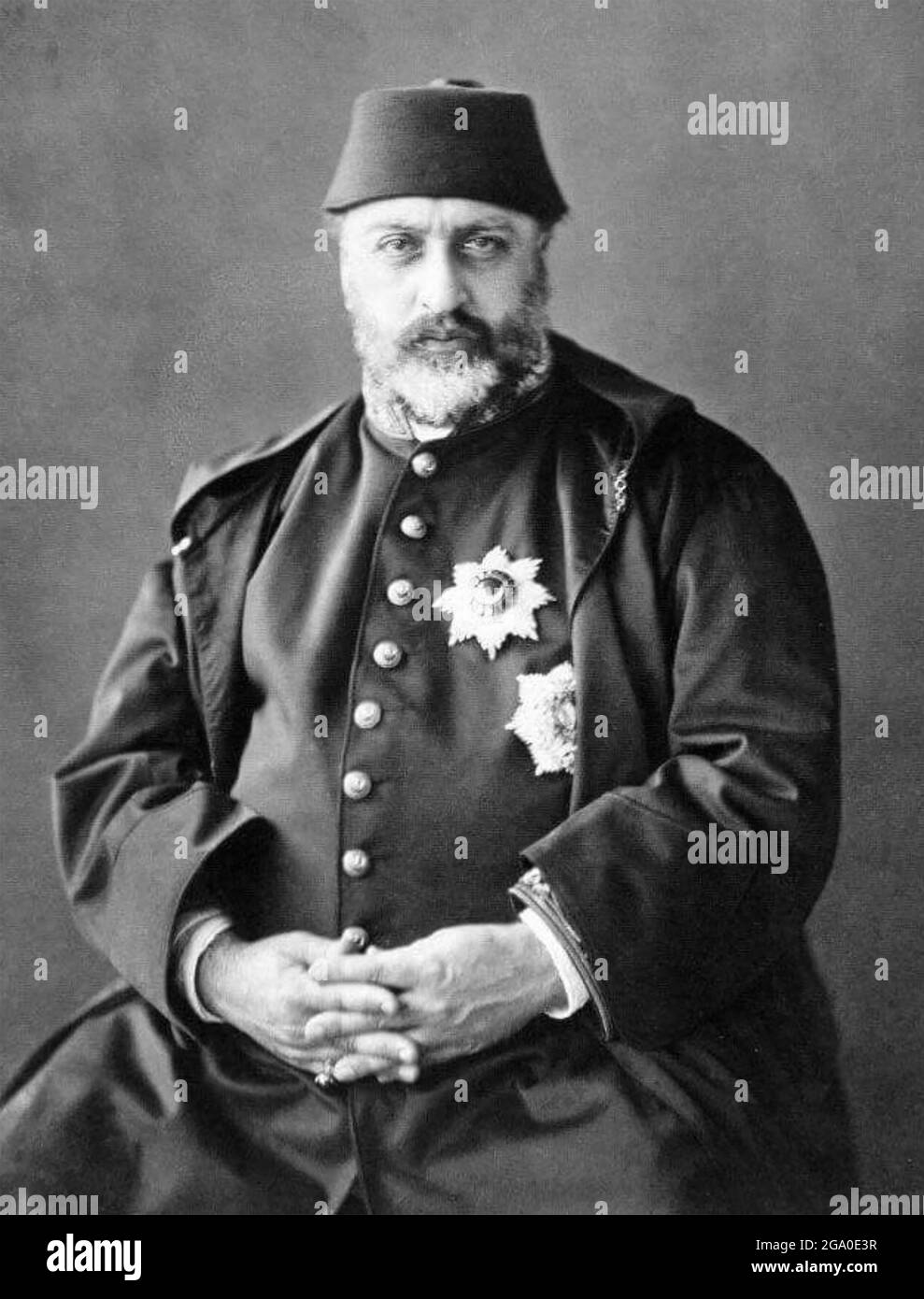 ABDULAZIZ (1830-1876) 32e sultan de l'Empire ottoman Banque D'Images