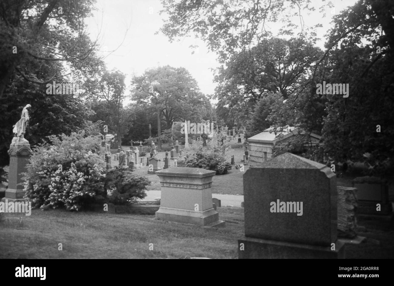 New York City sur le film B&W 35mm Banque D'Images