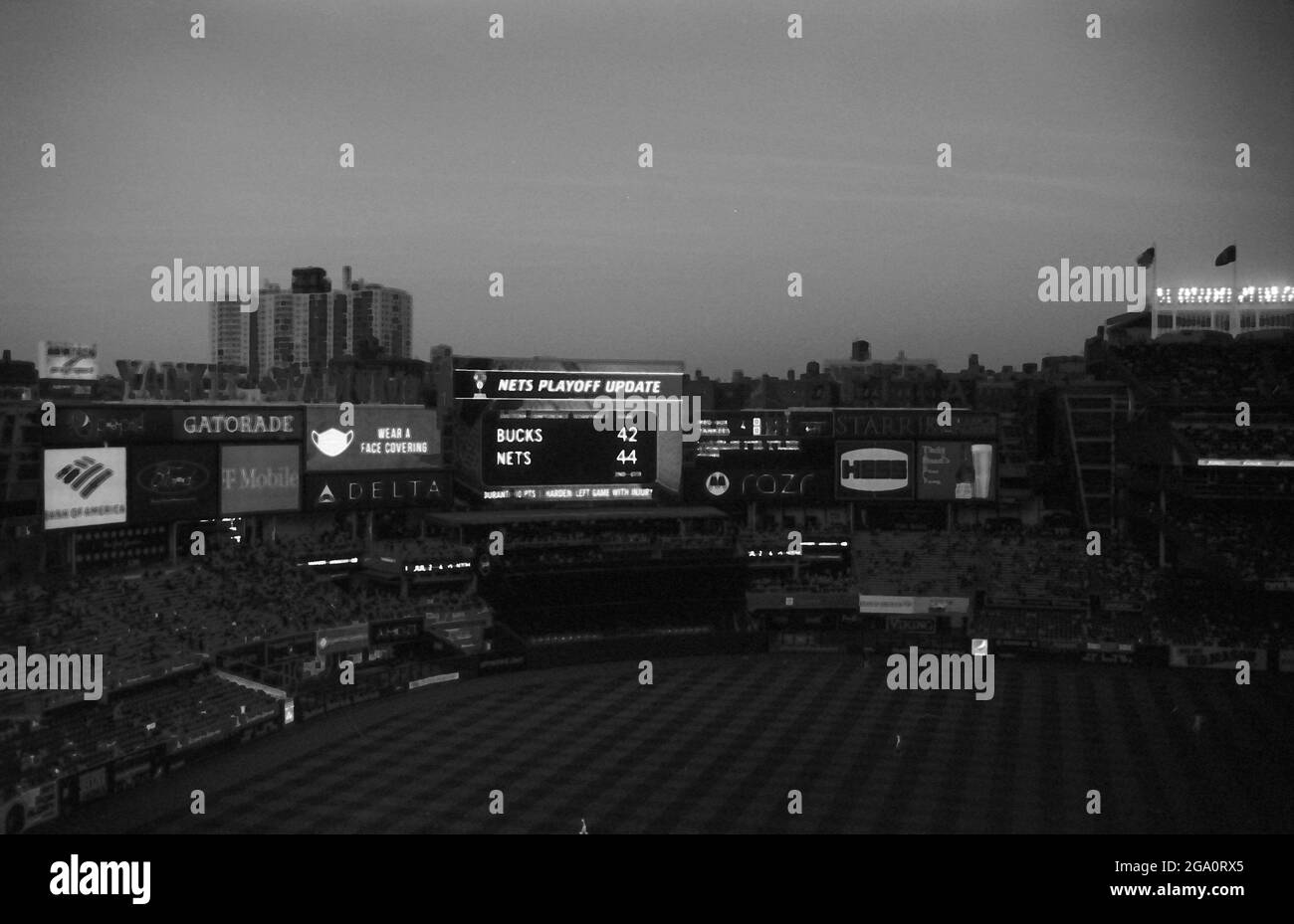 New York City sur le film B&W 35mm Banque D'Images