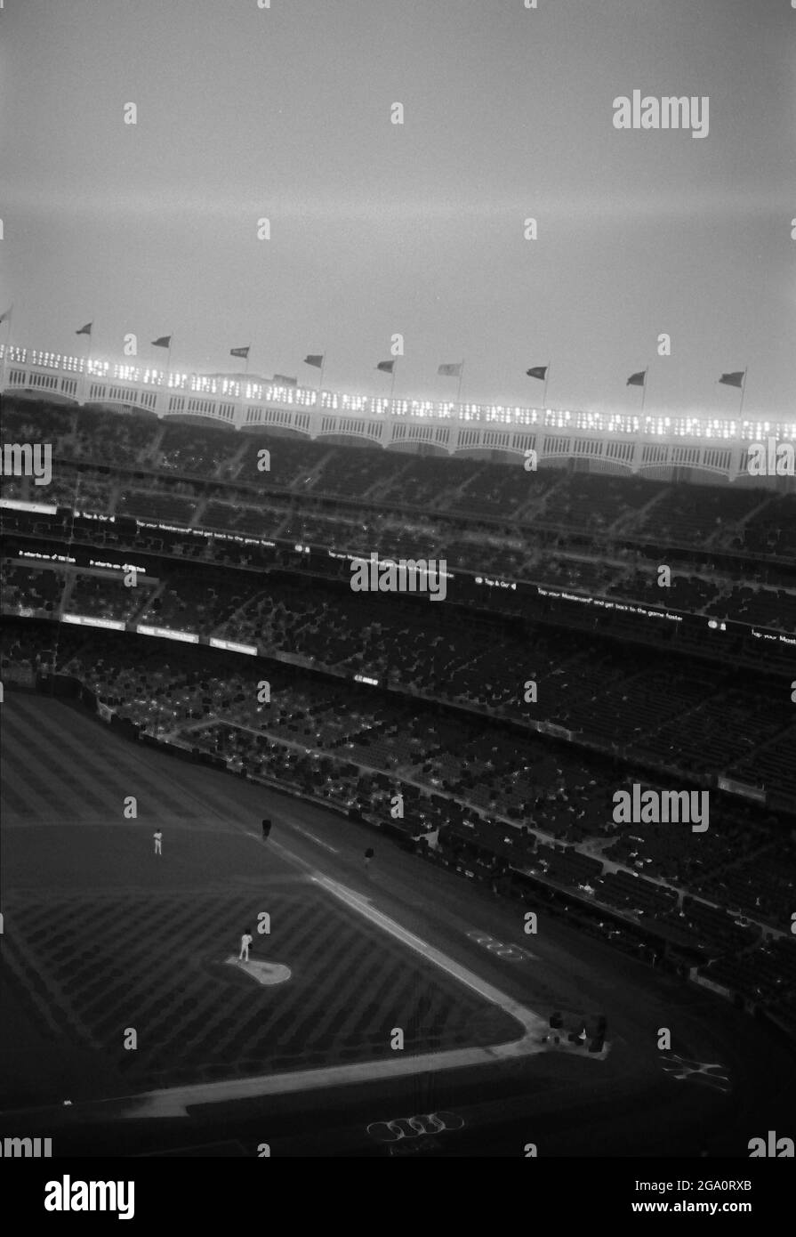 New York City sur le film B&W 35mm Banque D'Images