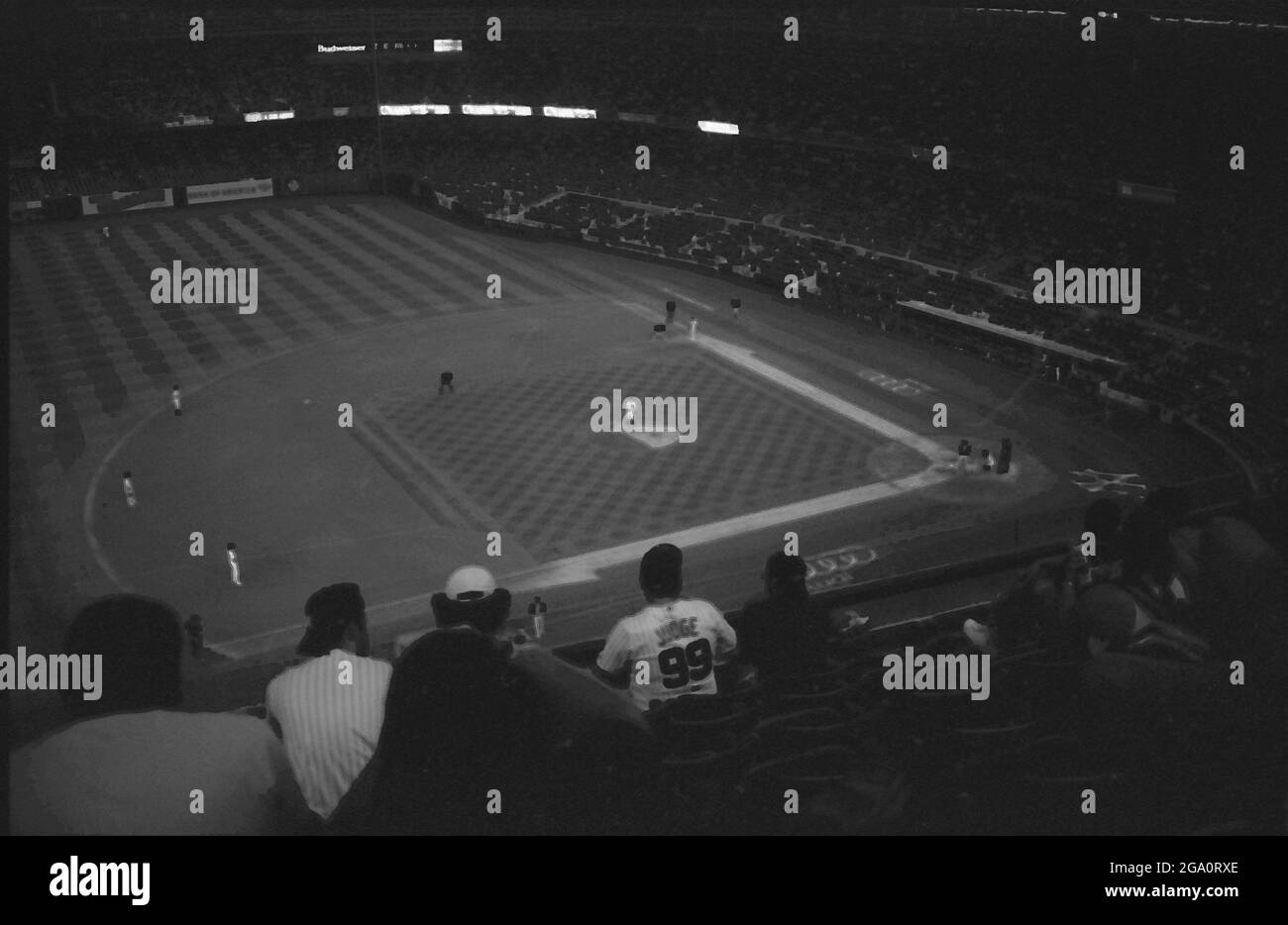 New York City sur le film B&W 35mm Banque D'Images