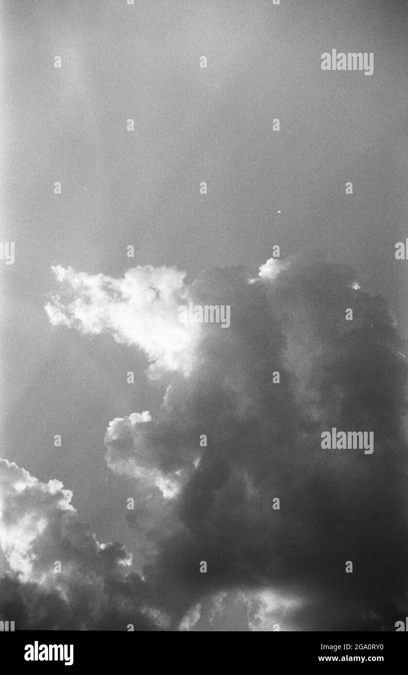 New York City sur le film B&W 35mm Banque D'Images