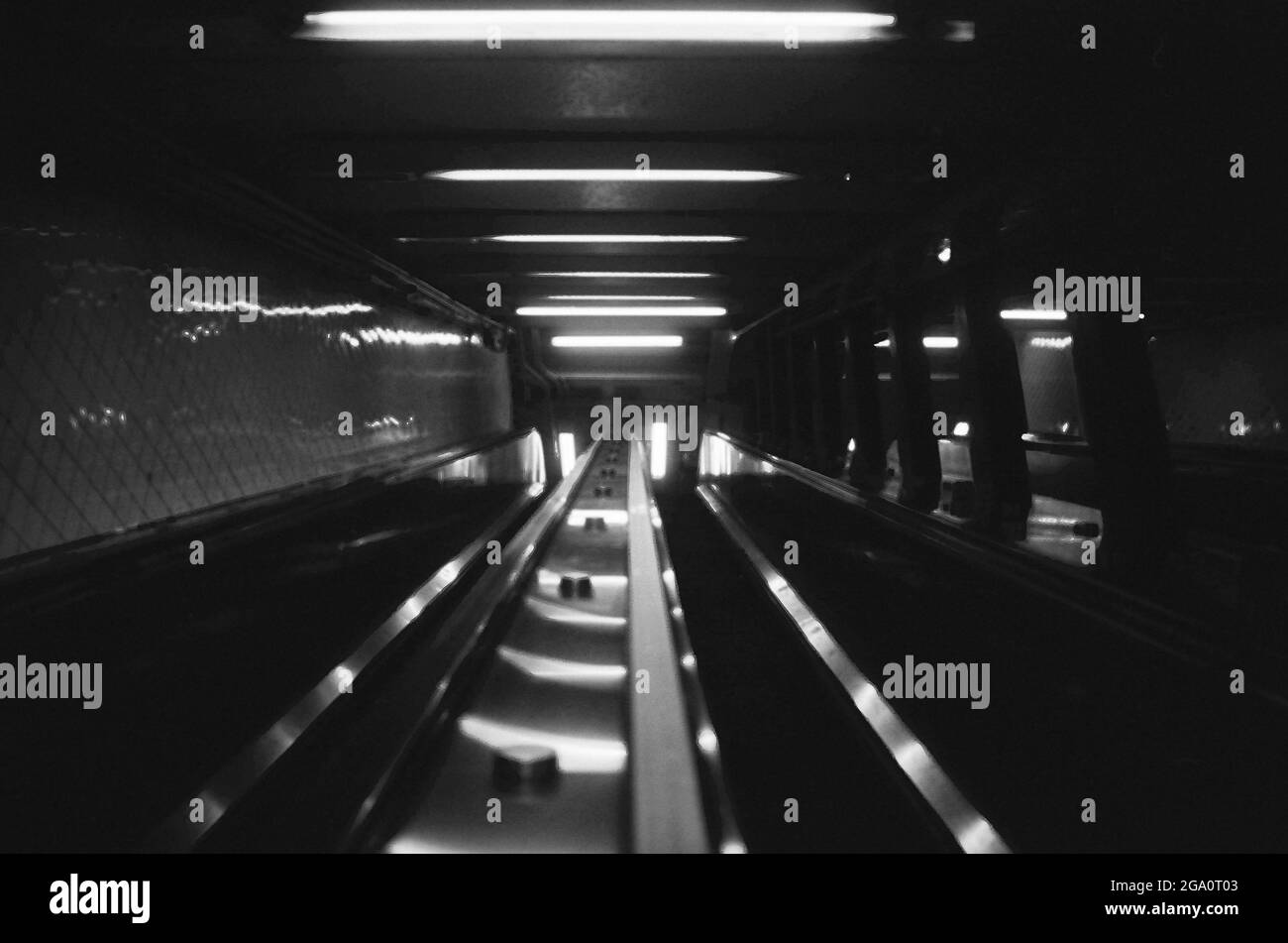 New York City sur le film B&W 35mm Banque D'Images