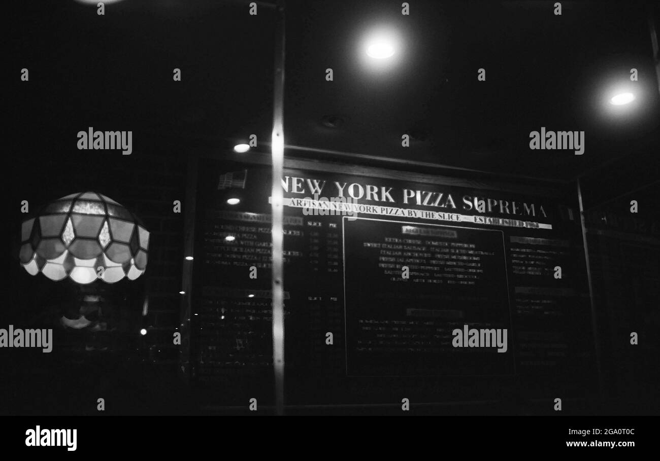 New York City sur le film B&W 35mm Banque D'Images