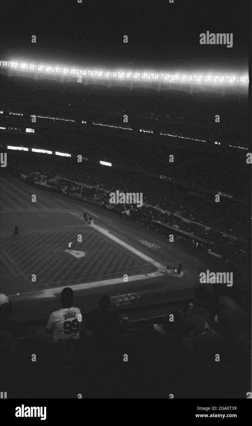 New York City sur le film B&W 35mm Banque D'Images