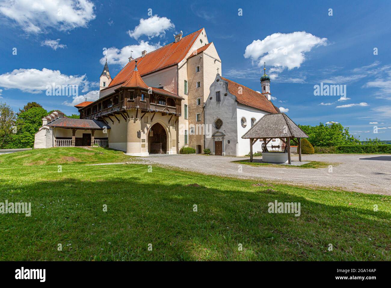 Allemagne, Bavière, Allgäu, Mindelheim, Château de Mindelburg Banque D'Images