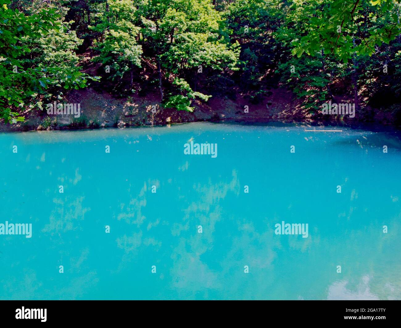 Blue Lake à Baia Sprie (comté de Maramures), Roumanie Banque D'Images