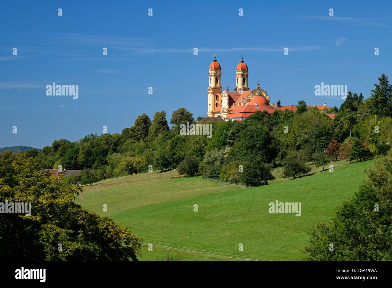 Église de Schönenberg (église de pèlerinage) 'zu unserer lieben Frau' (de notre-Dame) près d'Ellwangen, Ostalb Distict, Bade-Wurtemberg, Allemagne Banque D'Images
