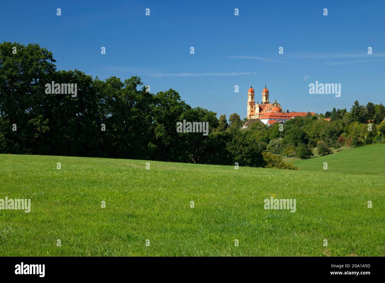 Église de Schönenberg (église de pèlerinage) 'zu unserer lieben Frau' (de notre-Dame) près d'Ellwangen, Ostalb Distict, Bade-Wurtemberg, Allemagne Banque D'Images