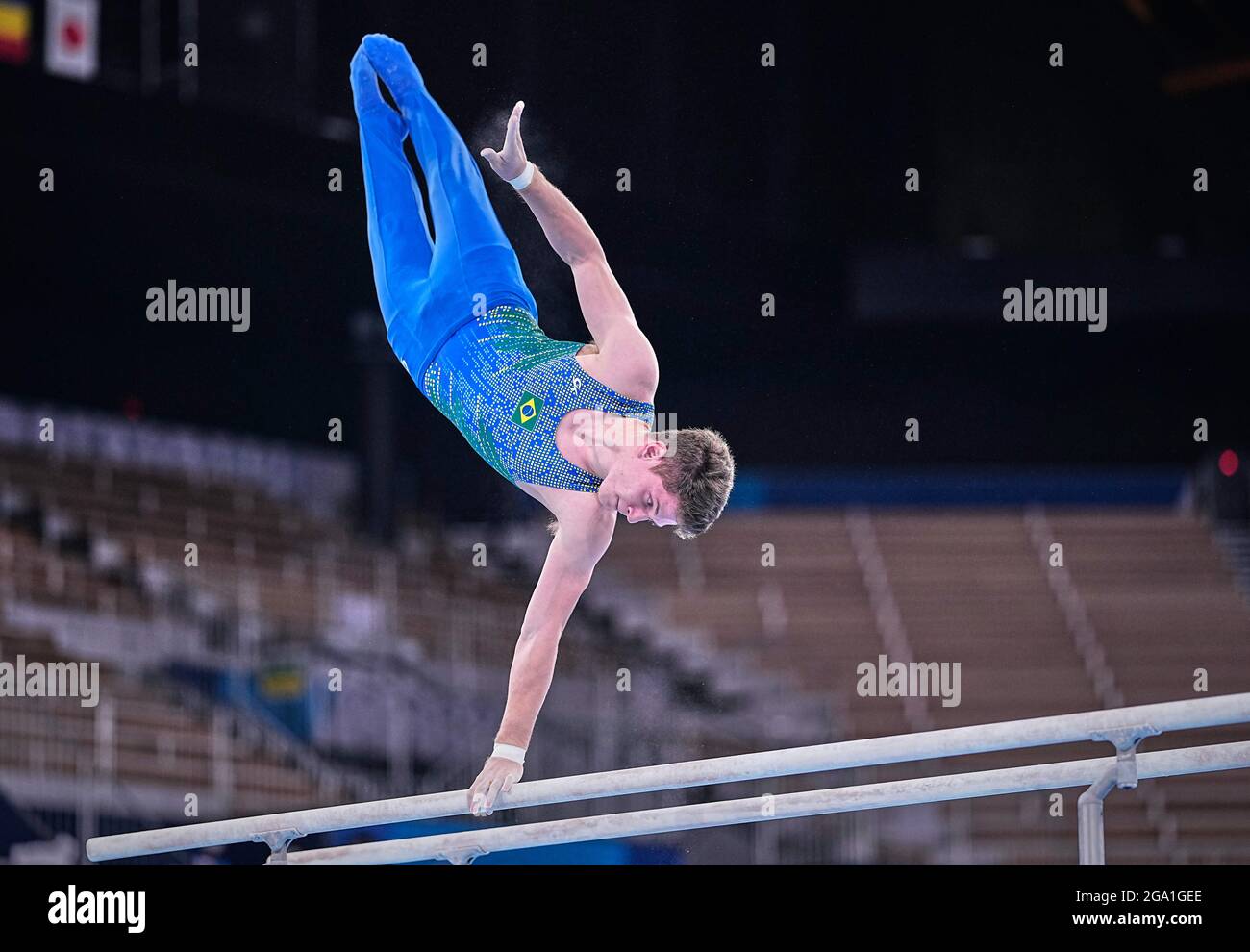 28 juillet 2021: !107! Lors de la finale de la gymnastique artistique des hommes aux Jeux Olympiques de Tokyo au Centre de gymnastique Ariake, Tokyo, Japon. Prix Kim/CSM Banque D'Images