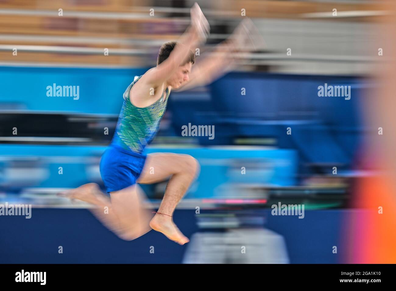 28 juillet 2021: !107! Lors de la finale de la gymnastique artistique des hommes aux Jeux Olympiques de Tokyo au Centre de gymnastique Ariake, Tokyo, Japon. Prix Kim/CSM Banque D'Images