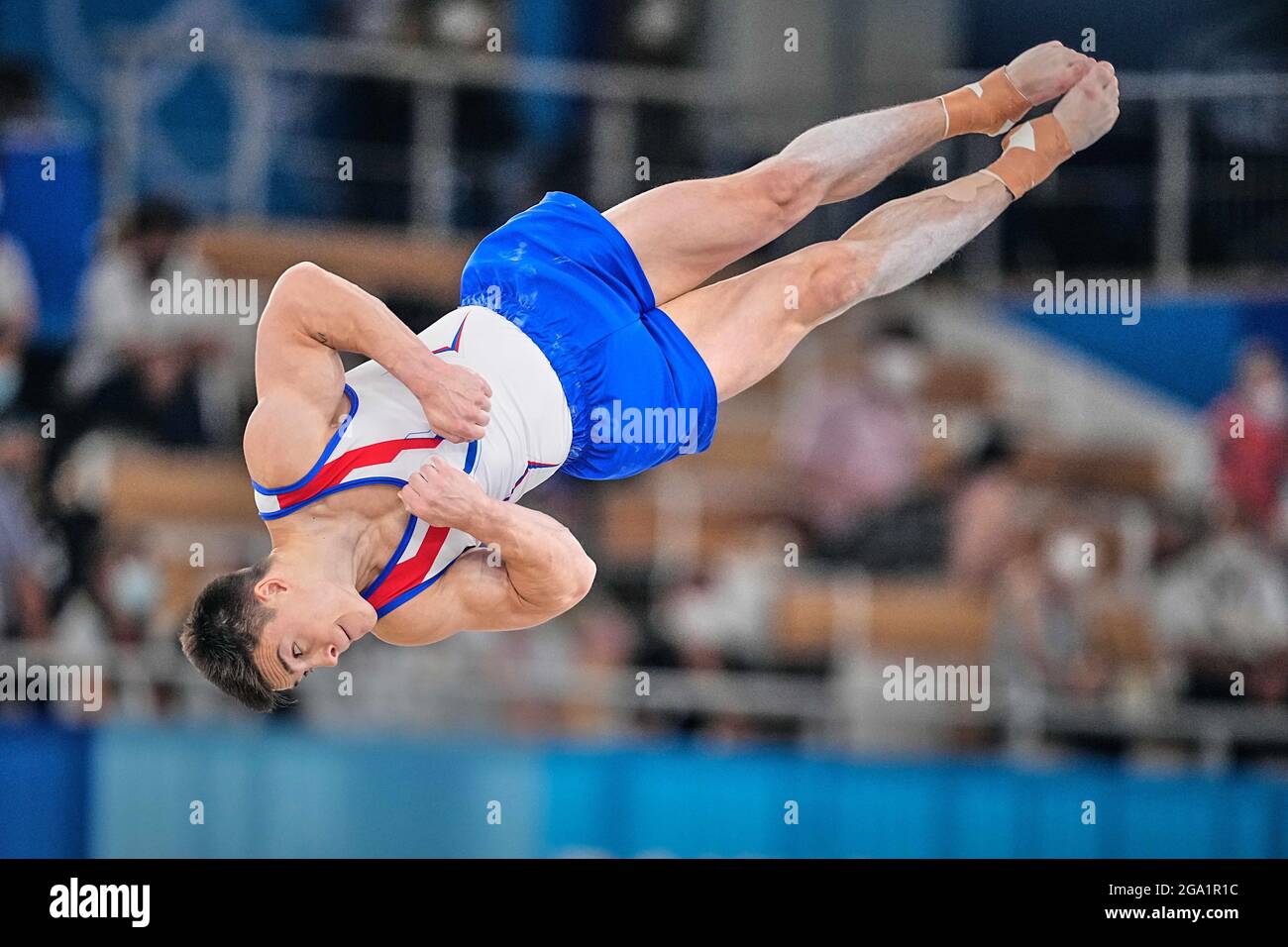 Tokyo, Japon. 28 juillet 2021. 28 juillet 2021 : Nikita Nagornyy du ROC pendant la finale de la gymnastique artistique de la mens tout autour de la finale aux Jeux Olympiques de Tokyo au Centre de gymnastique Ariake, Tokyo, Japon. (Photo par Kim Price/CSM/Sipa USA) crédit: SIPA US/Alay Live News Banque D'Images