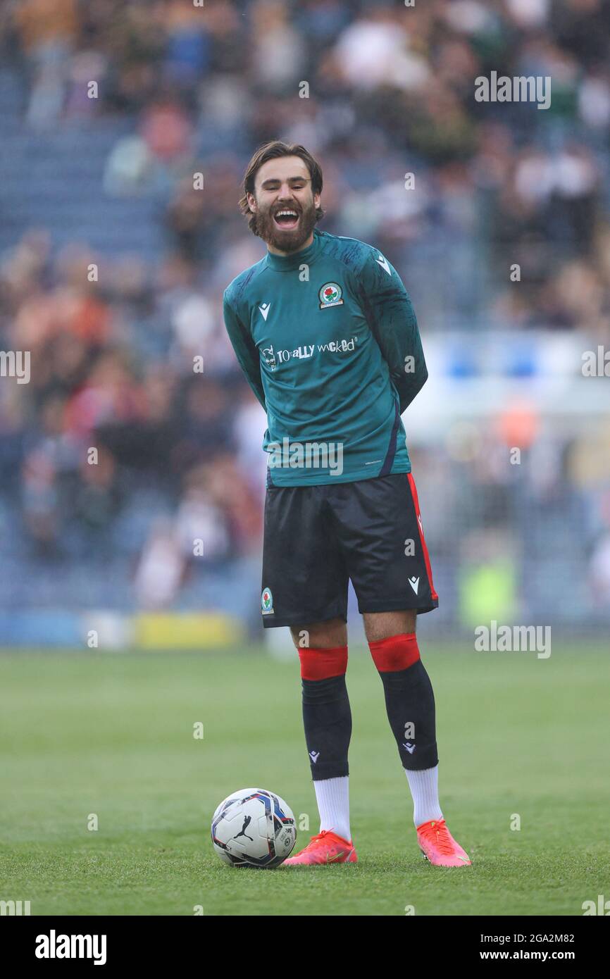 BLACKBURN, ROYAUME-UNI. 28 JUILLET Ben Brereton de Blackburn Rovers avant le match amical d'avant-saison entre Blackburn Rovers et Leeds United à Ewood Park, Blackburn, le mercredi 28 juillet 2021. (Credit: Pat Scaasi | MI News) Credit: MI News & Sport /Alay Live News Banque D'Images