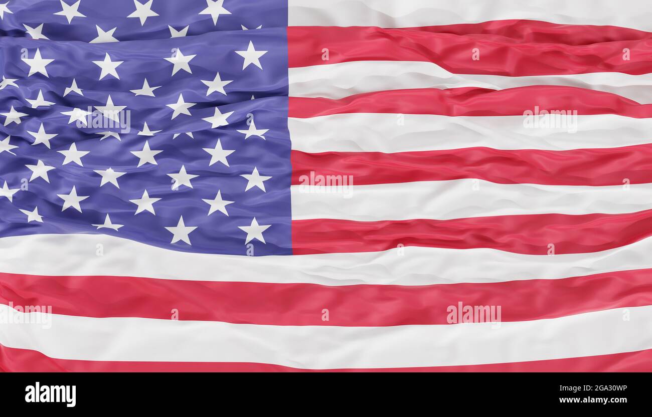 Arrière-plan drapeau des États-Unis d'Amérique, rendu 3d Banque D'Images