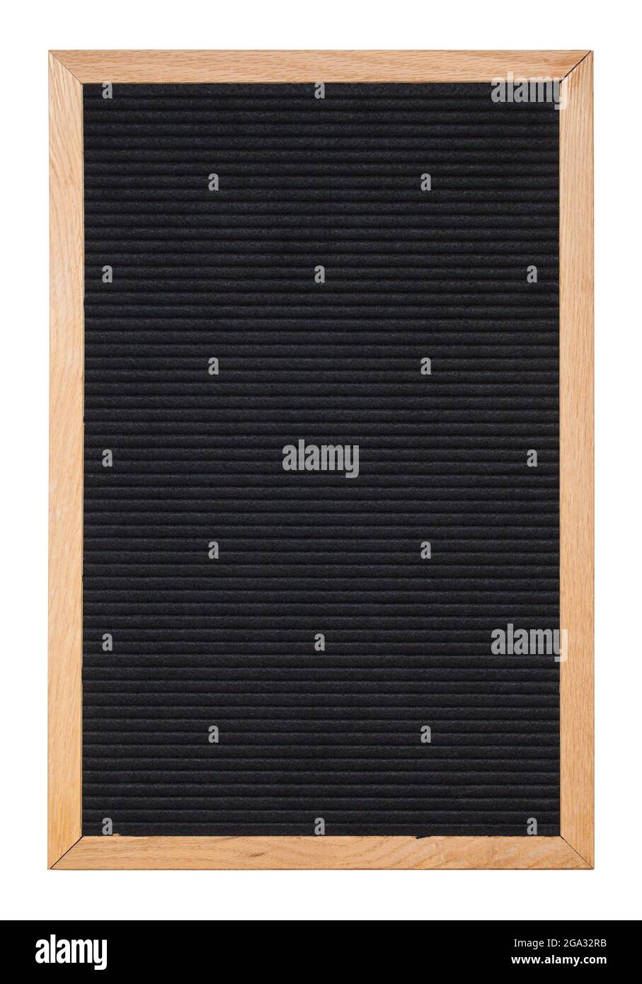 Tableau de lettres en feutre noir découpé sur blanc. Banque D'Images