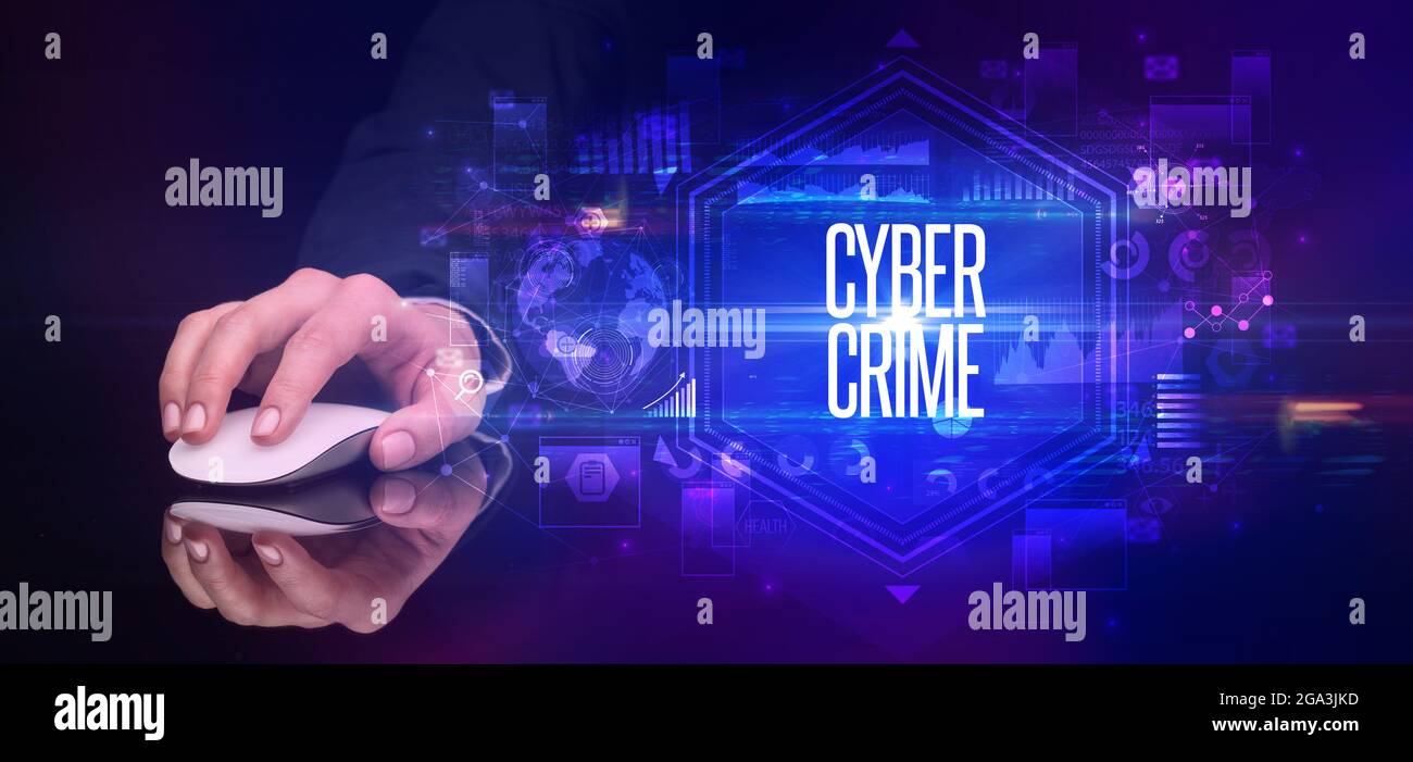 périphérique sans fil portable, concept de cyber-sécurité Banque D'Images