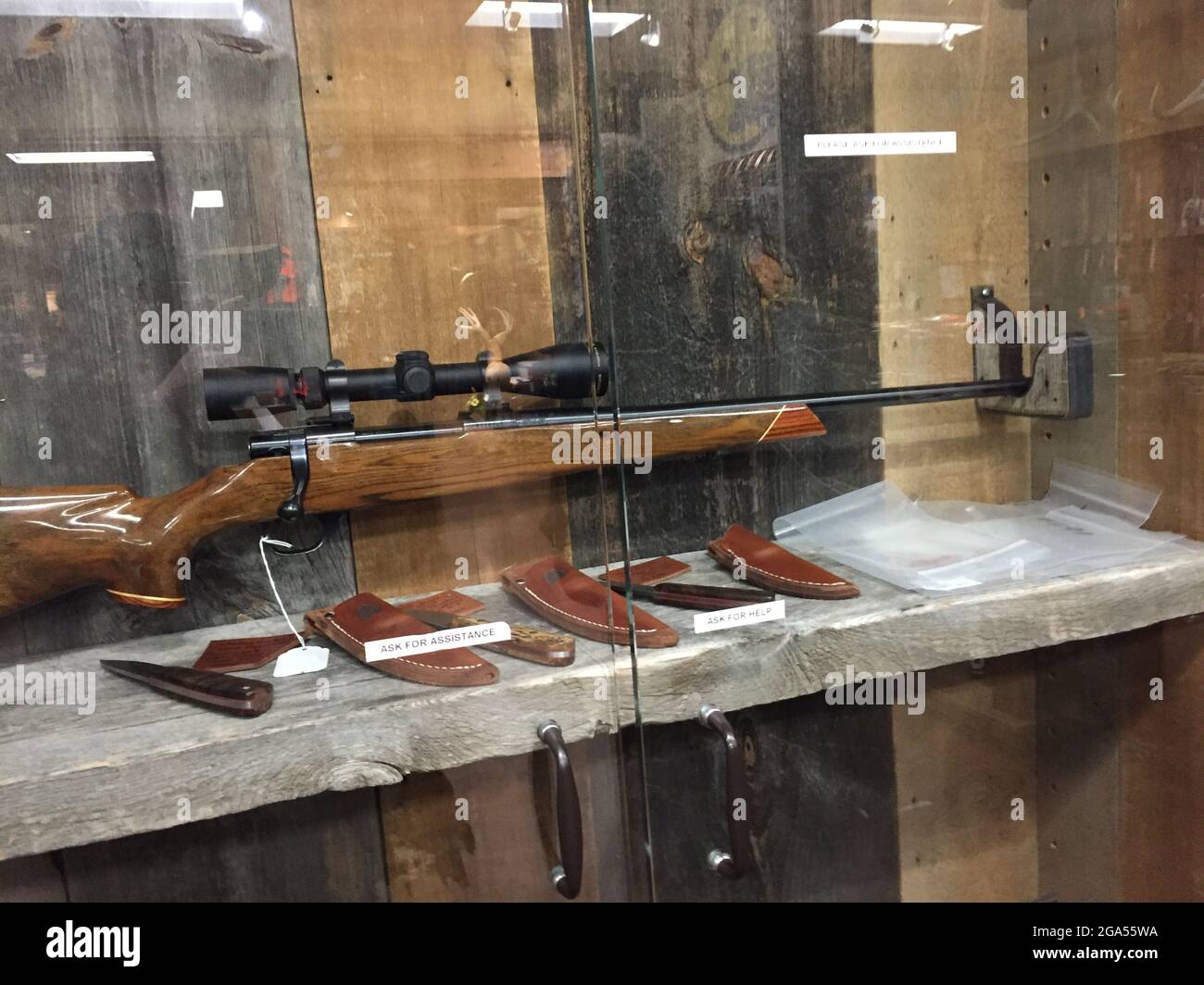 Les armes à feu sont vendues aux États-Unis Banque D'Images