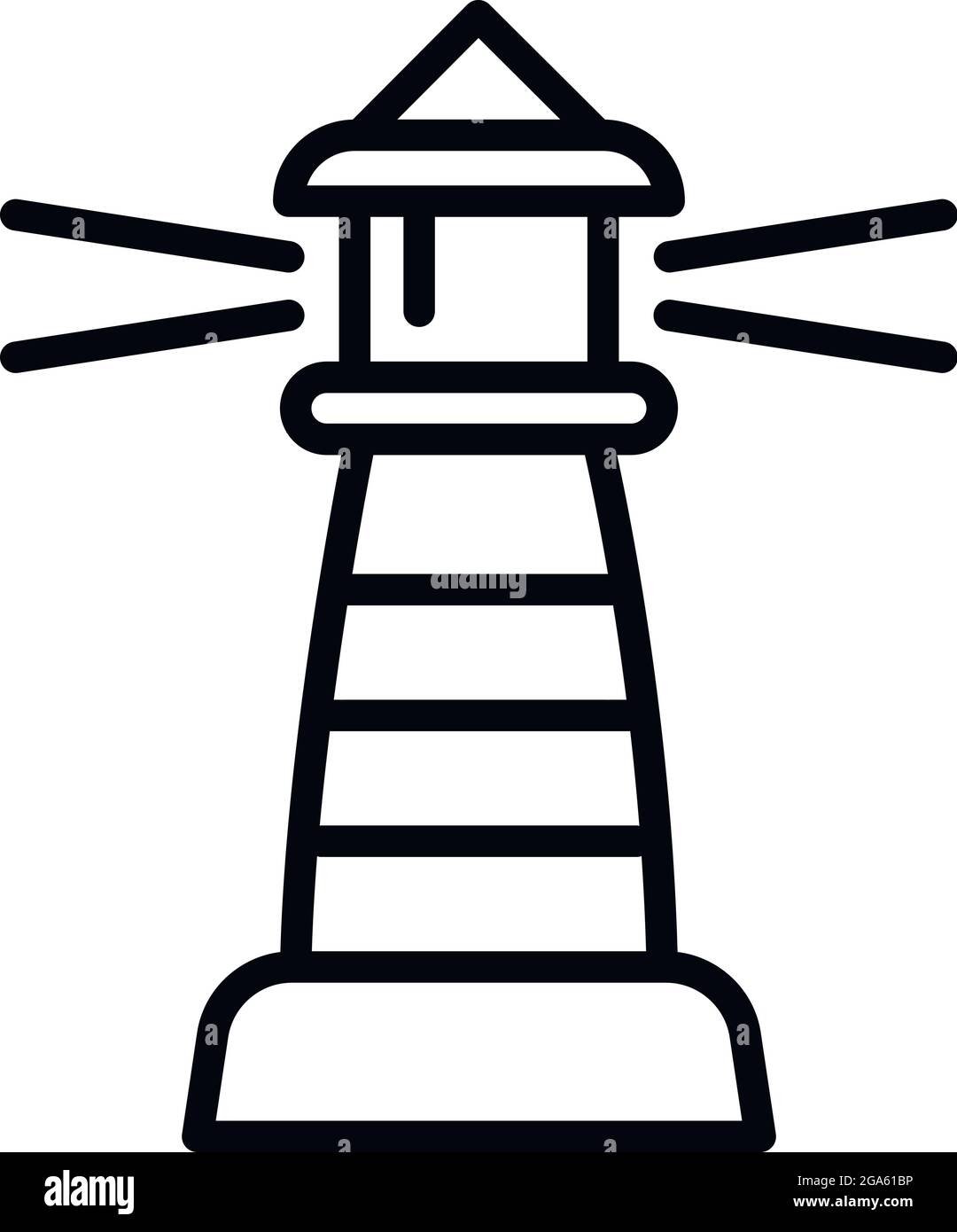 Icône de phare de balise. Icône vectorielle de phare de phare pour la conception de sites Web isolée sur fond blanc Illustration de Vecteur