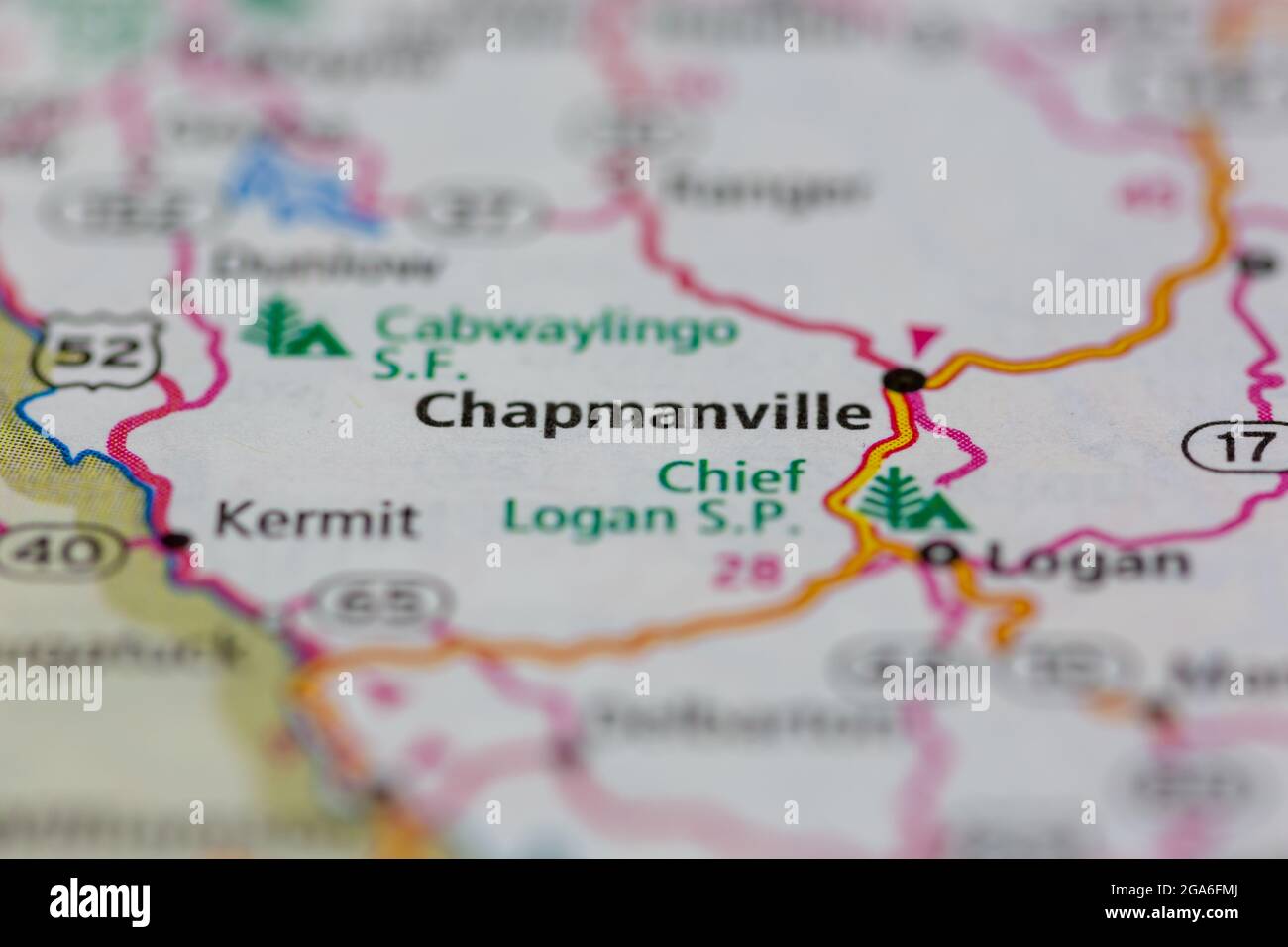 Plan de chapmanville Banque de photographies et d’images à haute