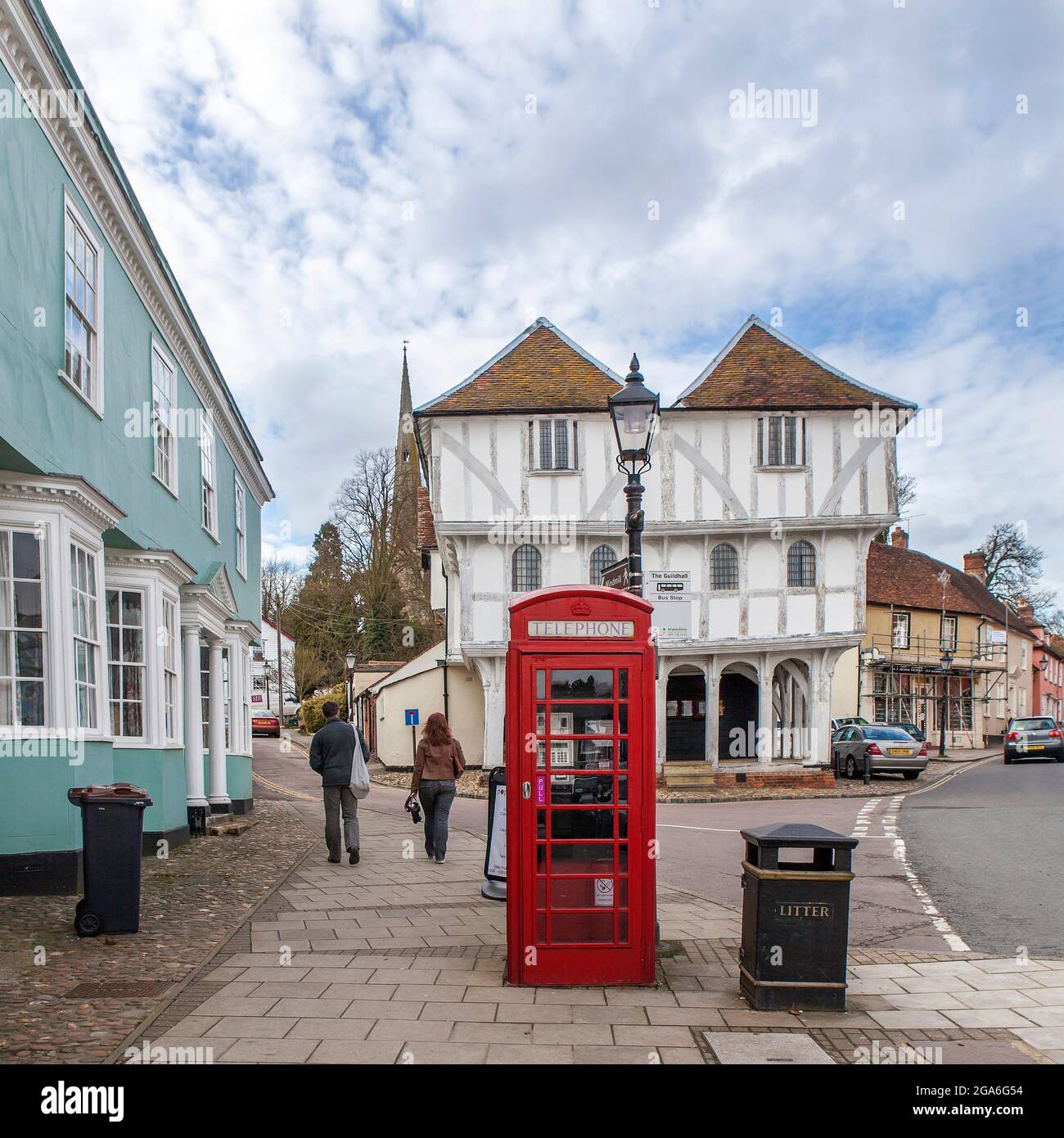 Dunmow, Thaxted, Essex, Royaume-Uni - septembre 2019, Great Dunmow est une ancienne ville marchande du nord-ouest de l'Essex avec une population estimée. Guildha médiéval Banque D'Images