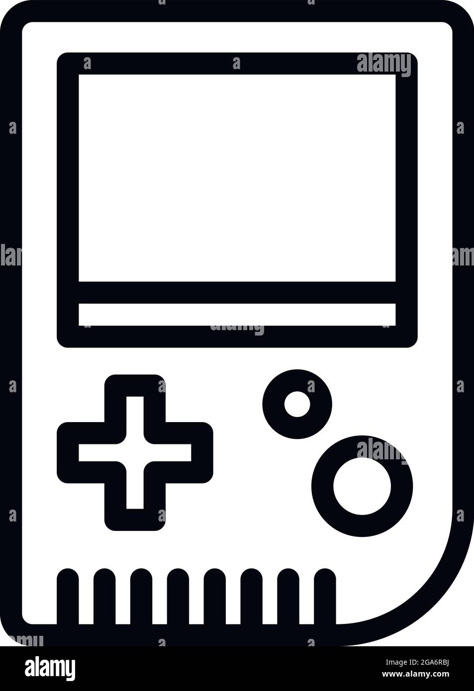 Icône de joystick Gameboy. Outline gameboy joystick icône vectorielle pour la conception Web isolée sur fond blanc Illustration de Vecteur