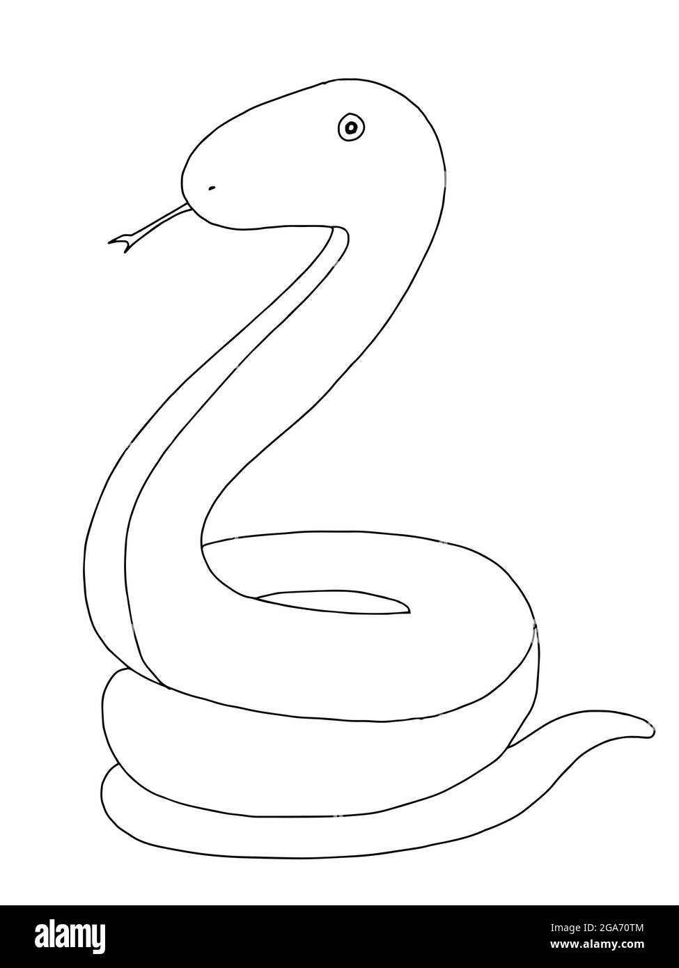 Petit serpent Banque d'images noir et blanc - Alamy