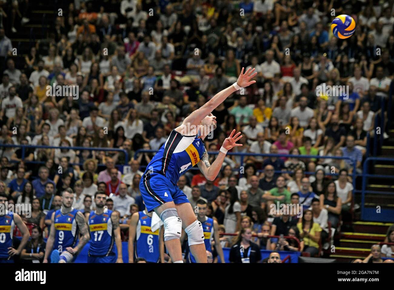Championnat du monde de volley-ball masculin 2018, Italie contre pays-Bas, à l'arène intérieure du Forum, à Milan. Banque D'Images