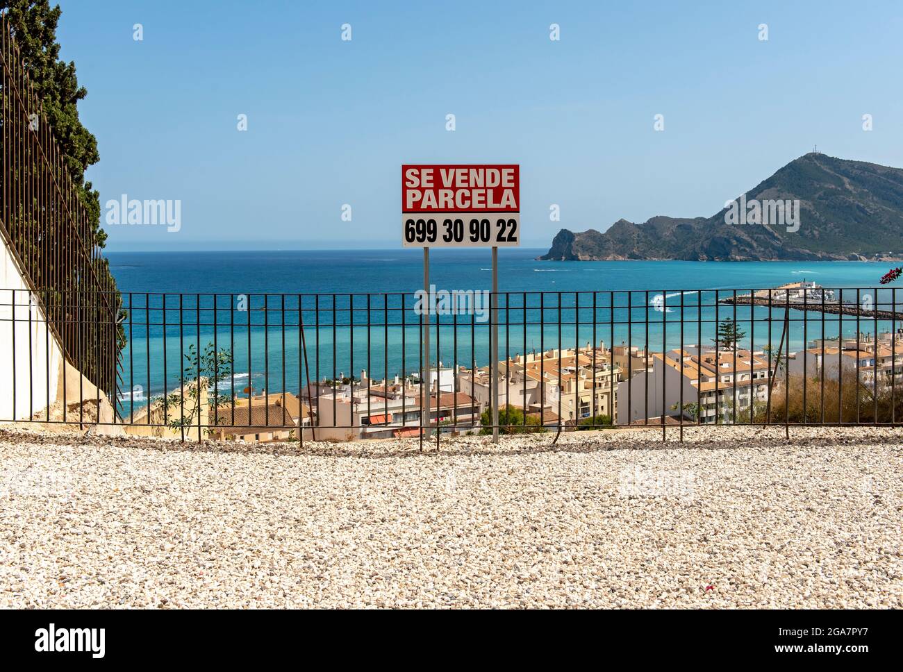 Propriété - terrain terrain - en vente sur la côte espagnole, Altea Banque D'Images