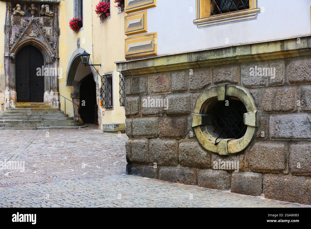 Regensburg Altstadt oder Innenstadt, das alte Rathaus, imposant, prunkvoll und mächtig, gilt als wichtystes Gebäude der Stadt. Banque D'Images