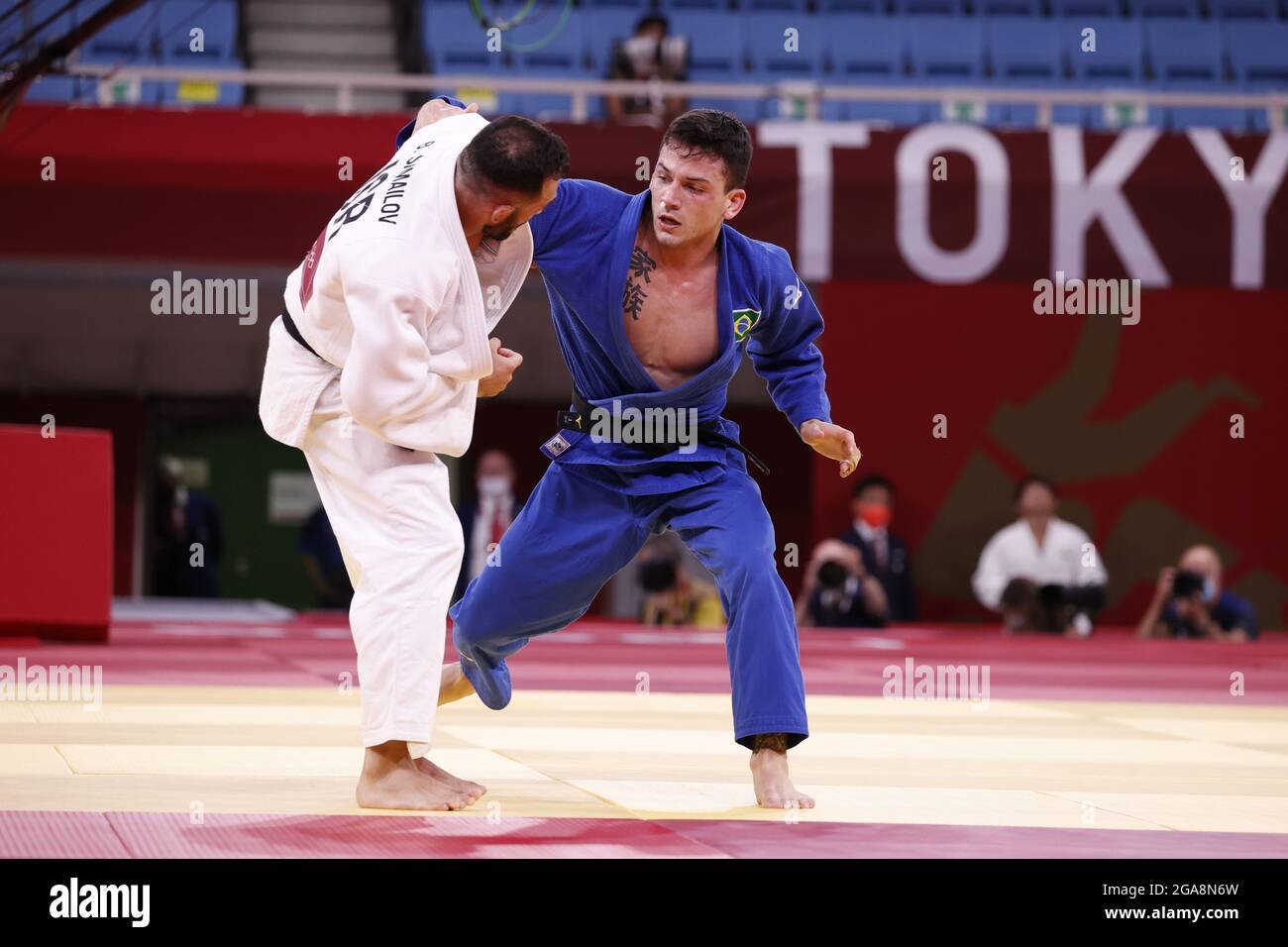 CARGNIN Daniel (BRA) 3e Médaille de bronze lors des Jeux Olympiques Tokyo 2020, Judo Men -66kg Médaille de bronze le 25 juillet 2021 à Nippon Budokan à Tokyo, Japon - photo Yuya Nagase / photo Kishimoto / DPPI Banque D'Images