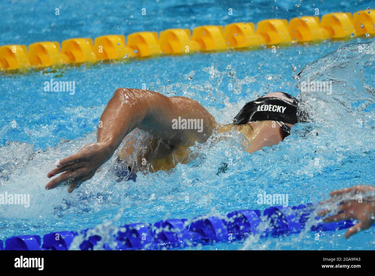 Kathleen Ledecky concurrence sur le 200 m libre féminin pendant les Jeux Olympiques Tokyo 2020, natation, le 28 juillet 2021 au centre aquatique de Tokyo, à Tokyo, Japon - photo Yoann Cambefort / Marti Media / DPPI crédit: Agence photo indépendante/Alay Live News Banque D'Images