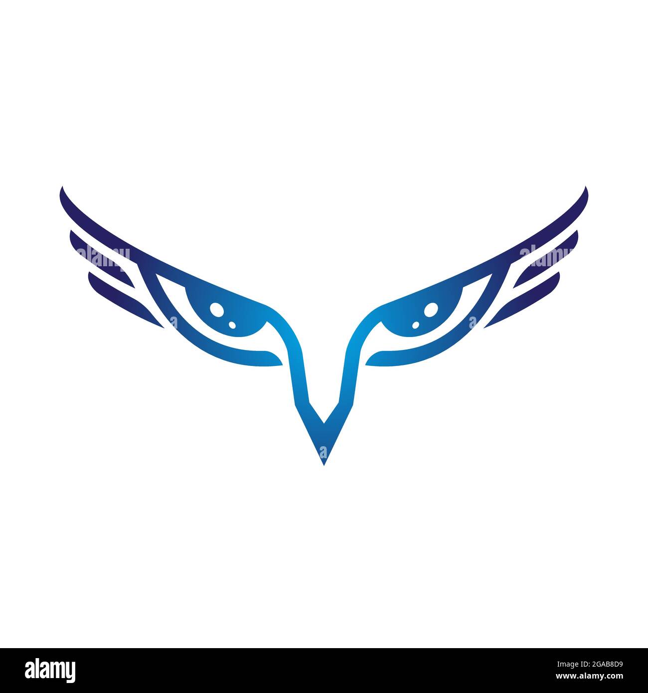 Symbole de l'œil d'aigle, prédateur, vecteur de l'œil Illustration de Vecteur
