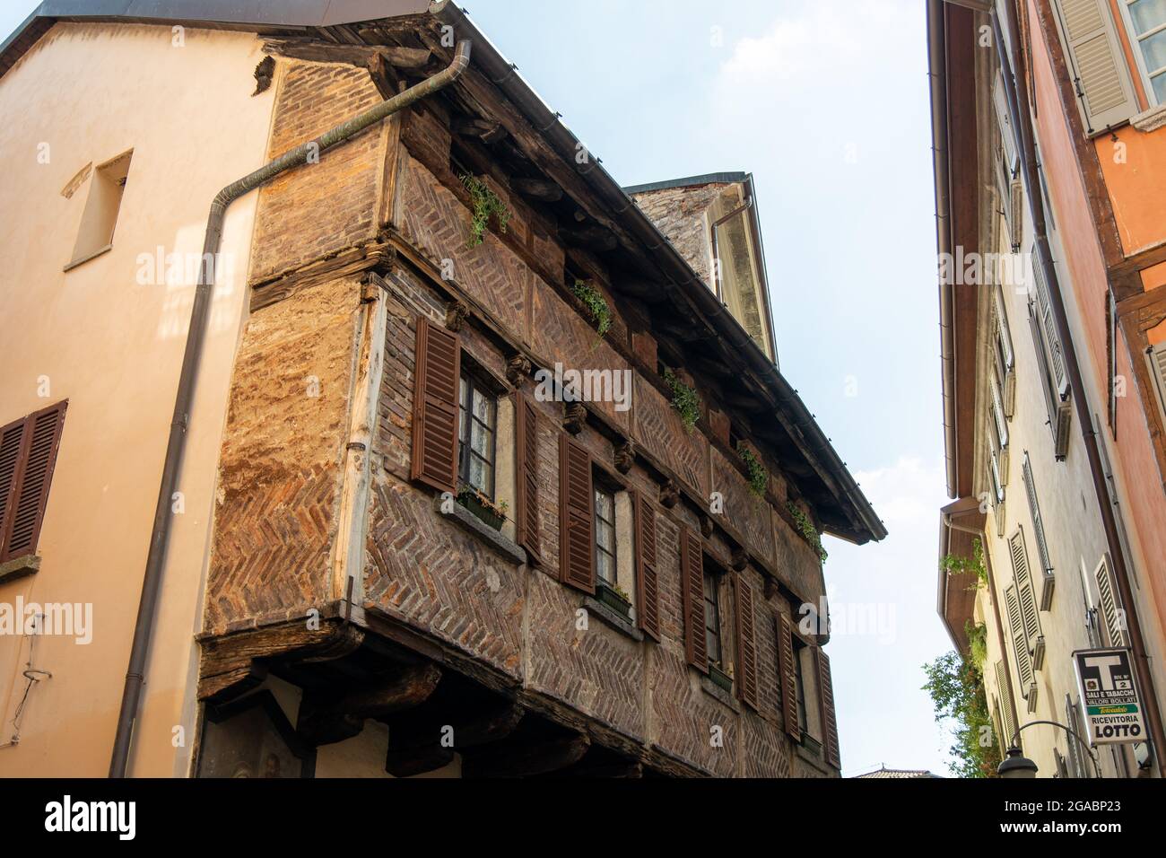 Place San Fedele Como Italie Banque D'Images